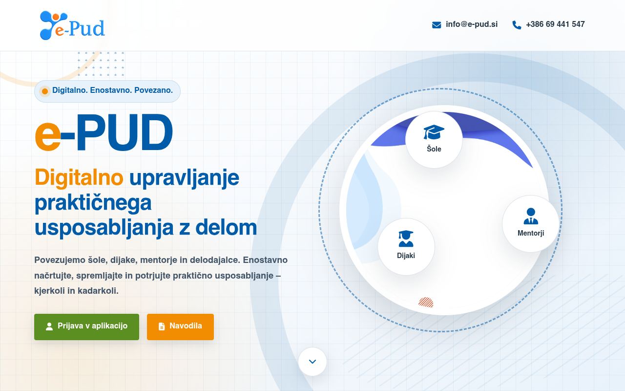 Spletna stran E-PUD