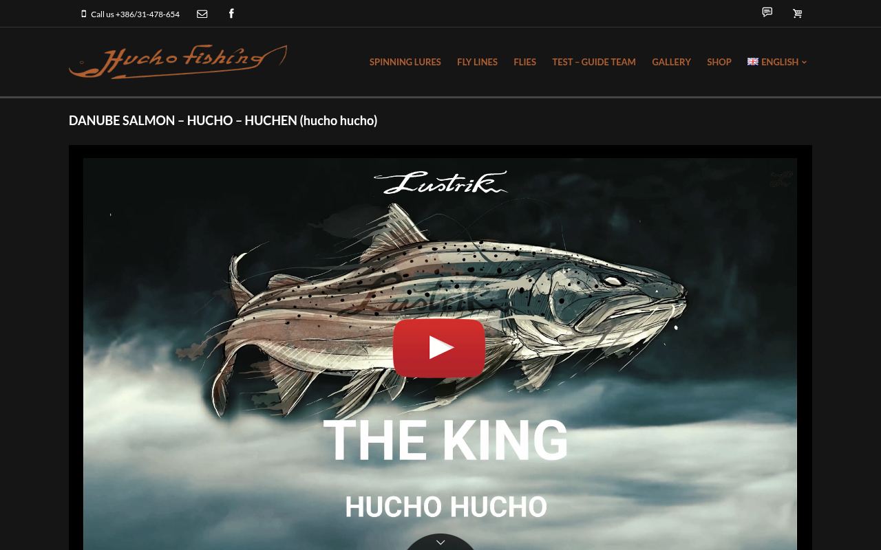 Spletna stran Hucho fishing